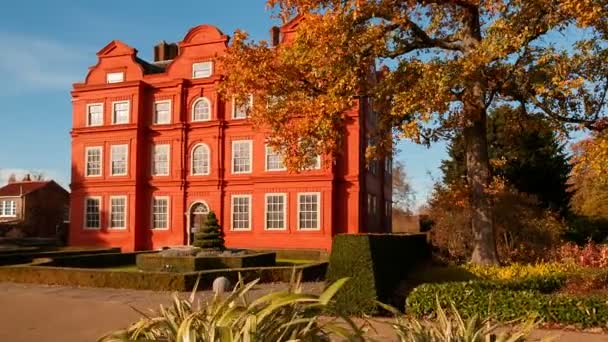 London 2018 Pov Shot Holländisch House Beautiful Kew Palace London — Stockvideo