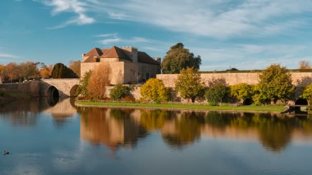 Kent Inghilterra Circa 2018 Colpo Ampio Angolo Del Castello Medievale — Video Stock