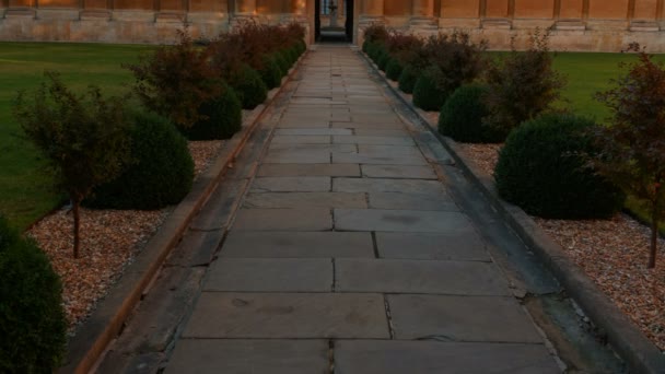 Oxford Circa 2018 Establecimiento Plano Del Queens College Oxford Fundada — Vídeos de Stock