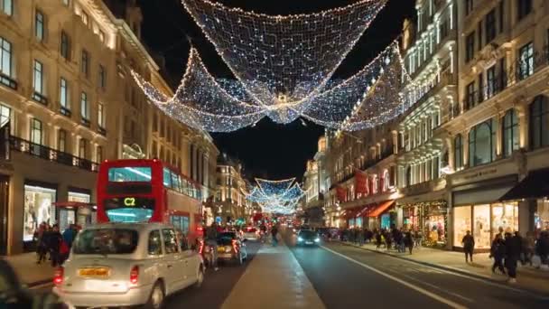 Regent Street, Londra, Inghilterra, Regno Unito — Video Stock