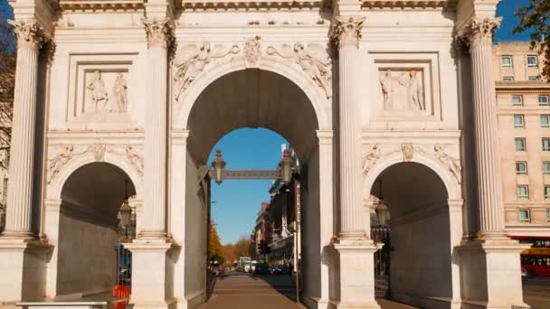 Mermer Arch, Londra, İngiltere, Birleşik Krallık — Stok video