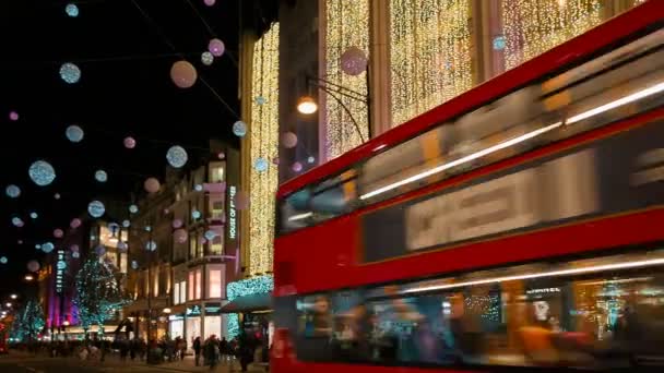Oxford Street, Londra, İngiltere, Birleşik Krallık — Stok video