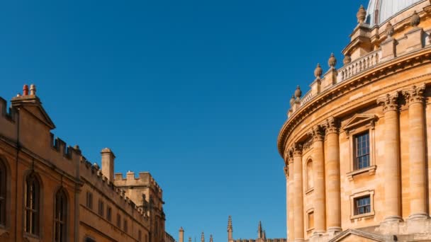 Radcliffe Camera, Universiteit van Oxford, Engeland, Uk — Stockvideo