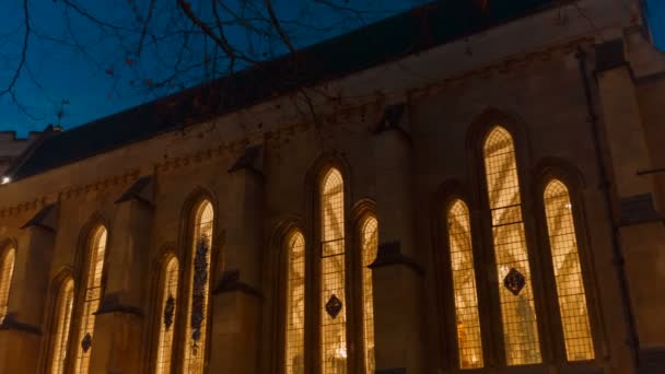 Temple Church, Londres, Inglaterra, Reino Unido — Vídeos de Stock