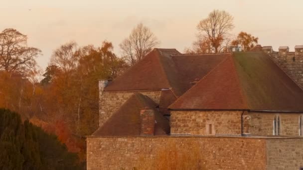 Kent Circa 2018 Primer Plano Del Castillo Medieval Leeds Kent — Vídeo de stock