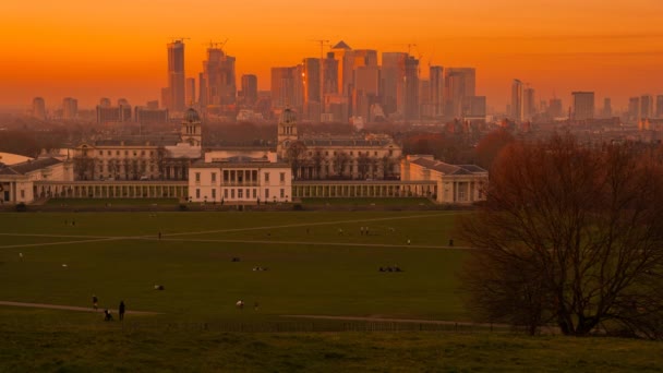 Greenwich Park De jour à nuit Timelapse, Londres, Royaume-Uni — Video