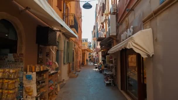 Chania Promenade, Creta, Grécia — Vídeo de Stock