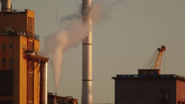 Şeker fabrikası Expelling Smoke