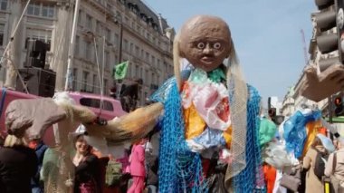 Londra'da İklim Değişikliği Extinction İsyanı Gösteri, İngiltere