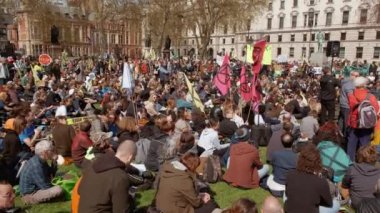 Londra'da İklim Değişikliği Extinction İsyanı Gösteri, İngiltere