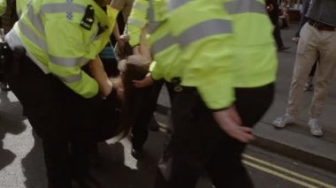 Londra'da İklim Değişikliği Extinction İsyanı Gösteri, İngiltere
