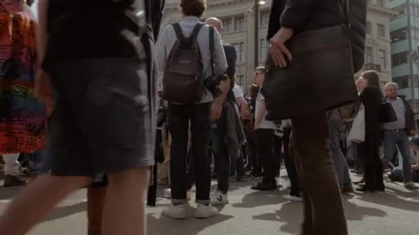 Climate Change Extinction Rebellion Demonstration in London, UK — Stock Video