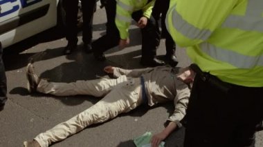Londra'da İklim Değişikliği Extinction İsyanı Gösteri, İngiltere