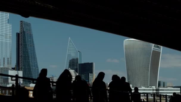 Commuters Walking in Central London — Stock Video