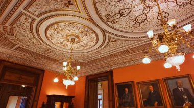 PORTO, Portugal, 16 June 2025 - Palacio da Bolsa Stock Exchange Palace showcases opulent neoclassical stonework and wrought iron balconies beside the historic riverfront district in Porto, Portugal