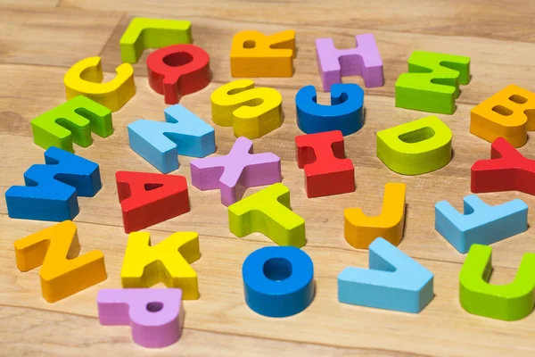 Quebra Cabeça Alfabeto Brinquedo Treinamento Intelectual — Fotografia de Stock