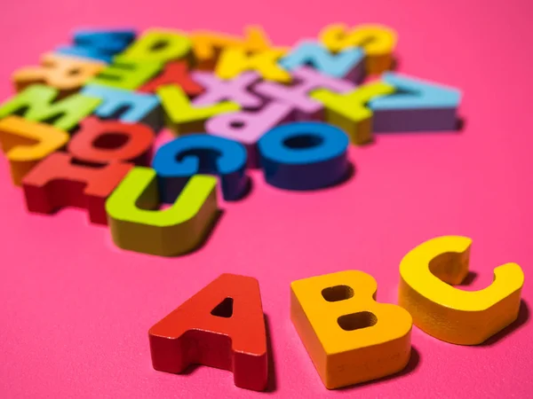Puzzle Alfabeto Giocattolo Formazione Intellettuale — Foto Stock