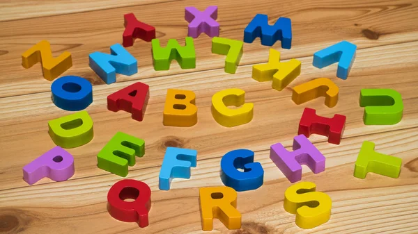 Puzzle Alfabeto Giocattolo Formazione Intellettuale — Foto Stock