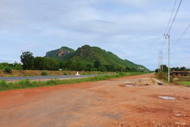 toprak yol açık bir mountain view