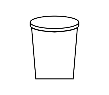 beyaz zemin üzerine yoğurt simgesi