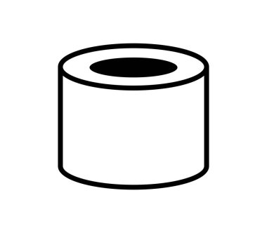 Beyaz arkaplanda suşi simgesi