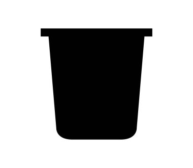 beyaz arkaplanda puding simgesi