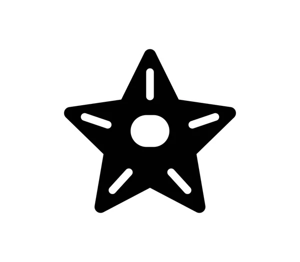 Иконка Морской Звезды Белом Фоне — стоковый вектор
