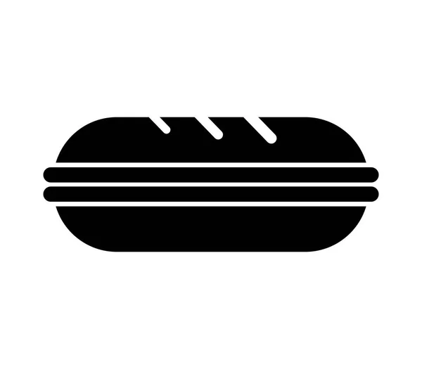 Значок Хлеба Белом Фоне — стоковый вектор