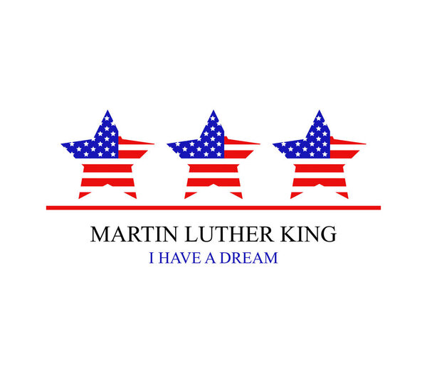 martin luther king on white background