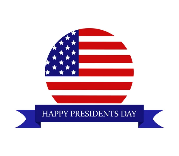 Journée Des Présidents Sur Fond Blanc — Image vectorielle