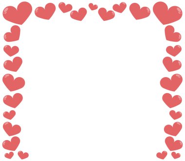 Beyaz arka planda sevgililer günü kalbi