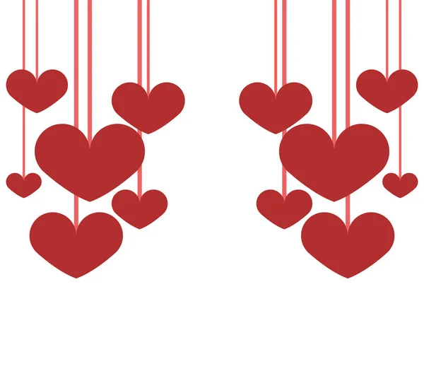 Beyaz Arka Planda Sevgililer Günü Kalbi — Stok Vektör