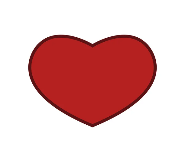 Valentine Srdce Bílém Pozadí — Stockový vektor