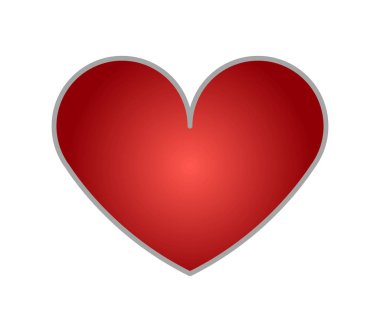 Sevgililer günü kalpleri beyaz arka plan üzerinde