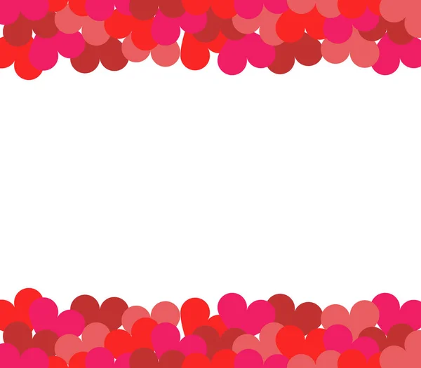 Coeurs Saint Valentin Sur Fond Blanc — Image vectorielle