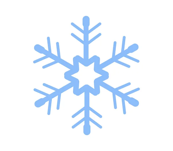 Νιφάδα Χιονιού Άσπρο Φόντο — Διανυσματικό Αρχείο