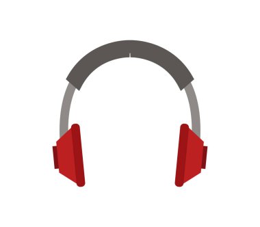 Beyaz arkaplanda kulaklık simgesi