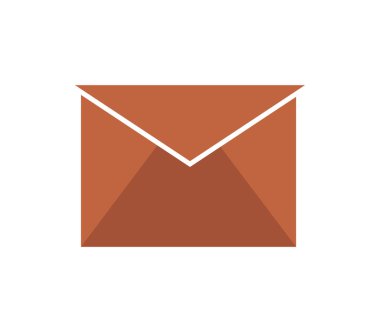 Beyaz arkaplanda ileti simgesi