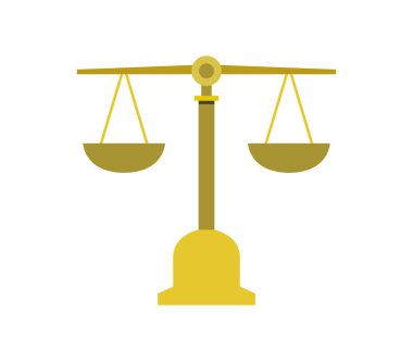 Beyaz arka plan üzerinde denge