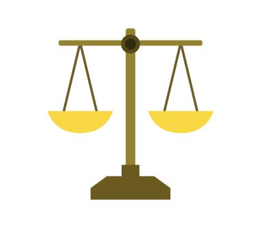 Beyaz arka plan üzerinde denge