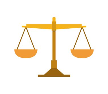 Beyaz arka plan üzerinde denge