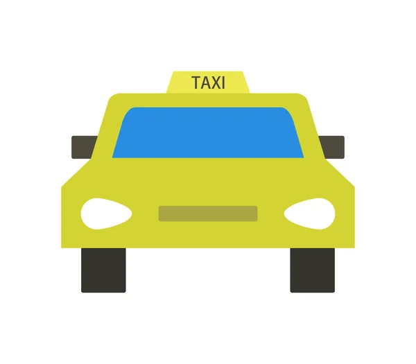 Icono Taxi Sobre Fondo Blanco — Vector de stock