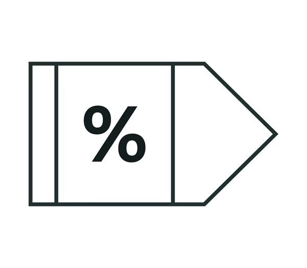 Icono Descuentos Sobre Fondo Blanco — Archivo Imágenes Vectoriales