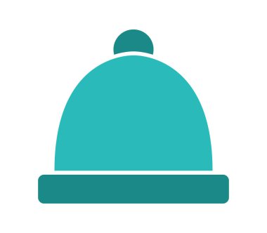 Kış kap simgesi beyaz arka plan üzerinde