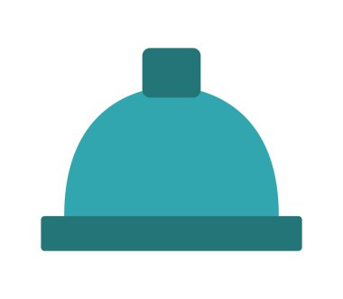 Kış kap simgesi beyaz arka plan üzerinde