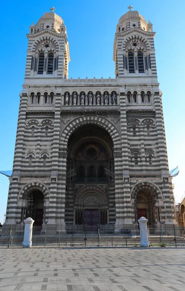 Widok Katedrę Marsylii Sainte Marie Majeure Znany Również Jako Major — Zdjęcie stockowe