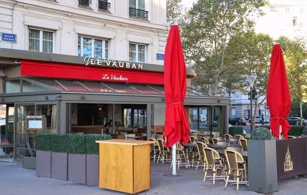 Paris França Setembro 2018 Café Vauban Típico Café Francês Localizado — Fotografia de Stock
