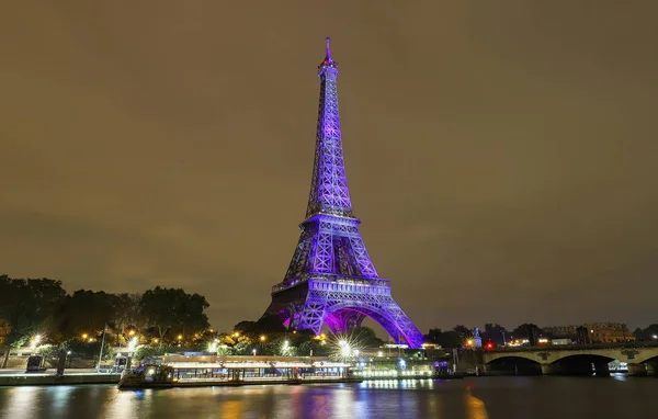 Pris France September 2018 Die Lichtershow Auf Dem Eiffelturm Der — Stockfoto