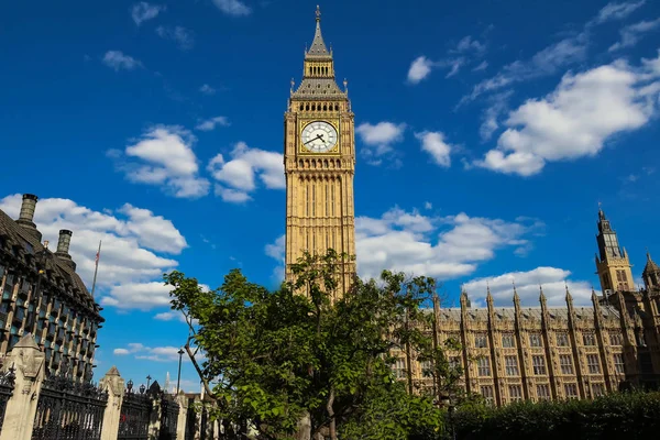 Famosa Torre Dell Orologio Big Ben Londra Regno Unito — Foto Stock