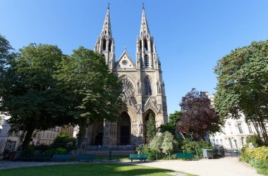 Saint Clotilde Basilique Ste-Clotilde, 1827 Paris 'te Saint-Germain-des-Pres bölgesinde bulunan bir bazilika kilisesidir. Fransa.